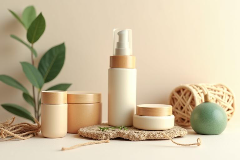 持続可能な素材を使った化粧品パッケージ